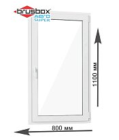 Пластиковое окно Brusbox Super Aero (одностворчатое)