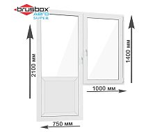 Балконный блок Brusbox Super Aero