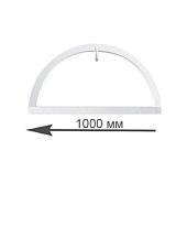 Арочное окно (полукруглое откидное) 1000х500 мм