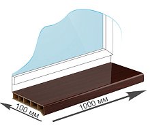 Подоконник Moeller 150 мм (махагон)
